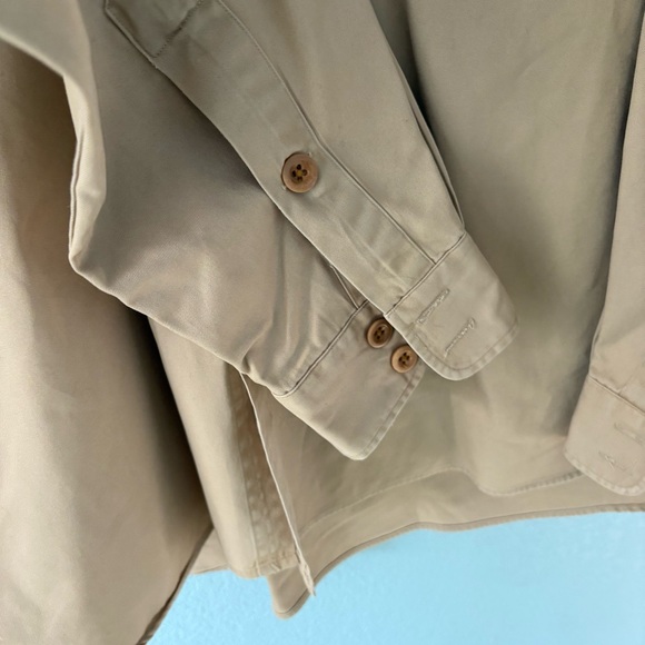 Polo Ralph Lauren Shirt Hawaii Naval Air Base Tan Button Up Safari Military - Picture 6 of 16